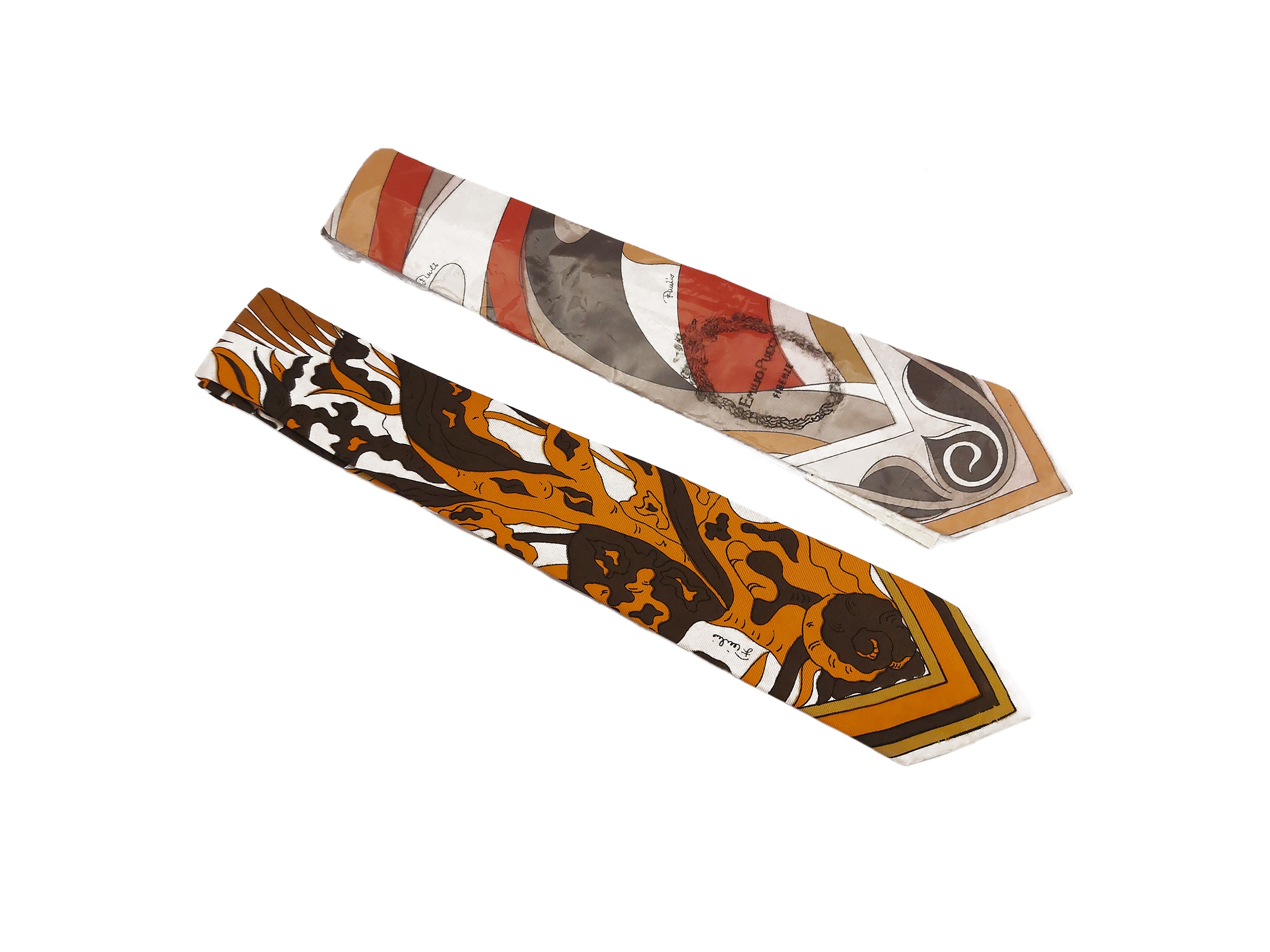 Emilio Pucci - Due cravatte da donna fantasia