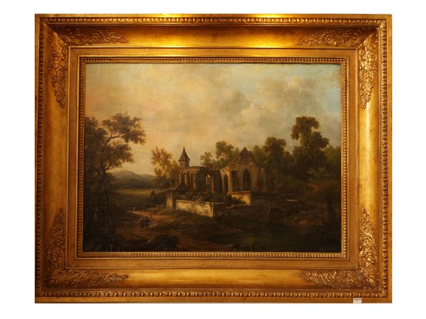 Alexandre Geré - Landscape with ruins