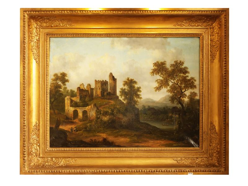 Alexandre Geré - Pasaggio con Rovine