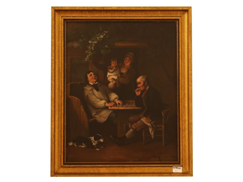 Scuola Francese del XIX Secolo - Le Jeu Aux Dames, da David Wilkie