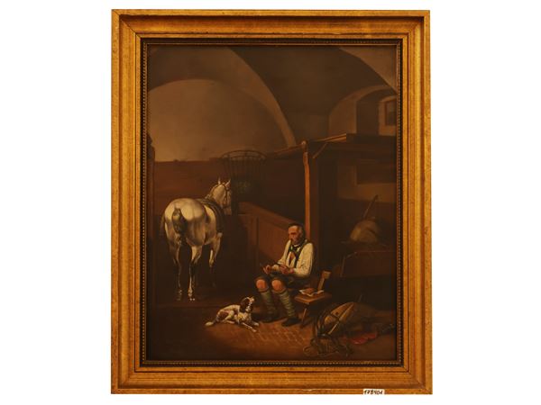 Scuola francese del XIX secolo - L'ecurie P.v. Herdeck