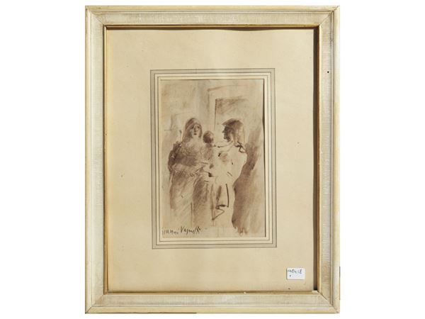 Gianni Vagnetti : Figure  - Asta Arte Moderna e Contemporanea - Maison Bibelot - Casa d'Aste Firenze - Milano