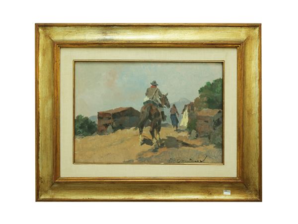 Carlo Domenici - Buttero sul poni