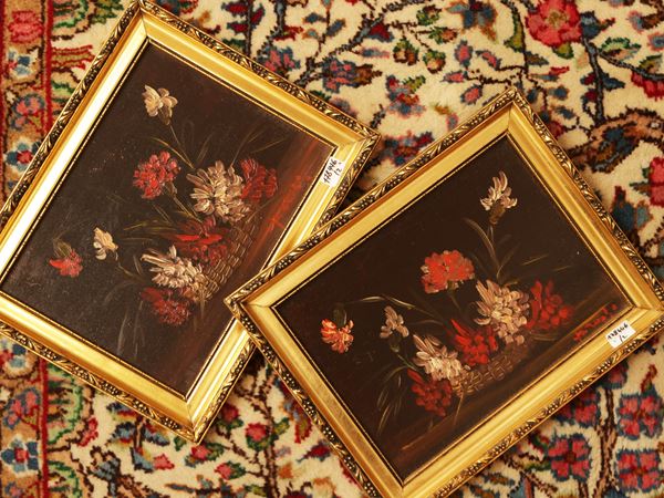 Baskets of flowers