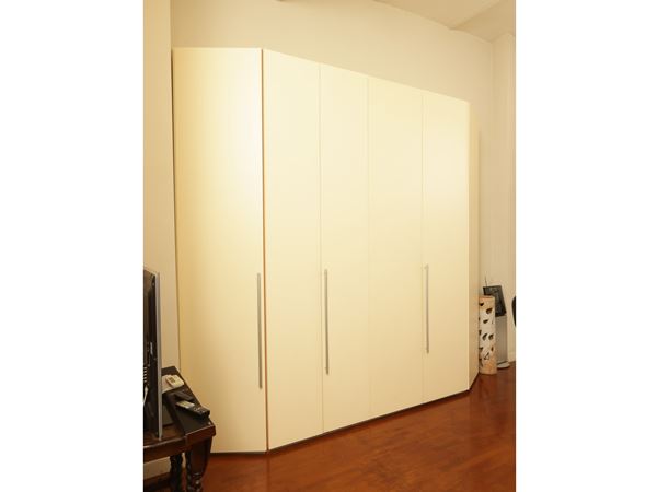 Armadio guardaroba moderno laccato bianco