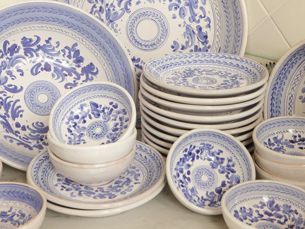 Set per cene all'aperto in ceramica