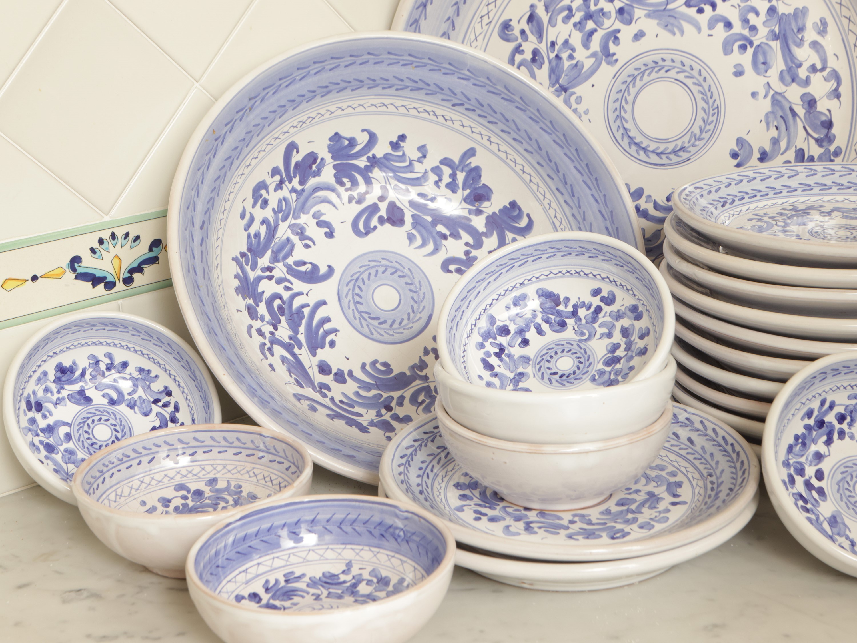 Set per Cene All'aperto in Ceramica