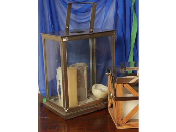 Due lanterne decorative da giardino