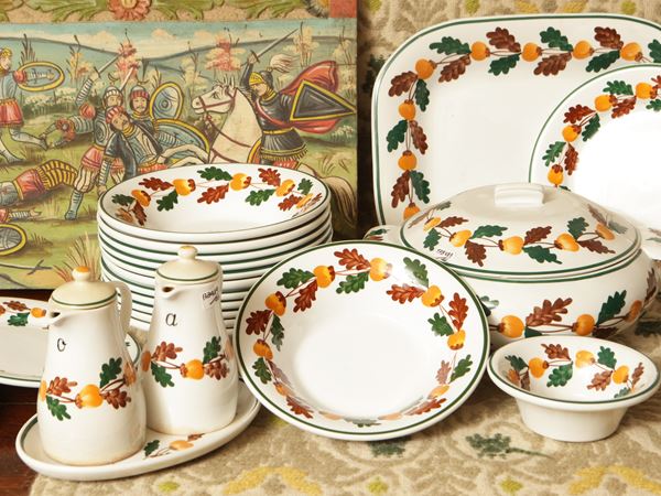 Servizio di piatti in ceramica, Richard Ginori Mondovì