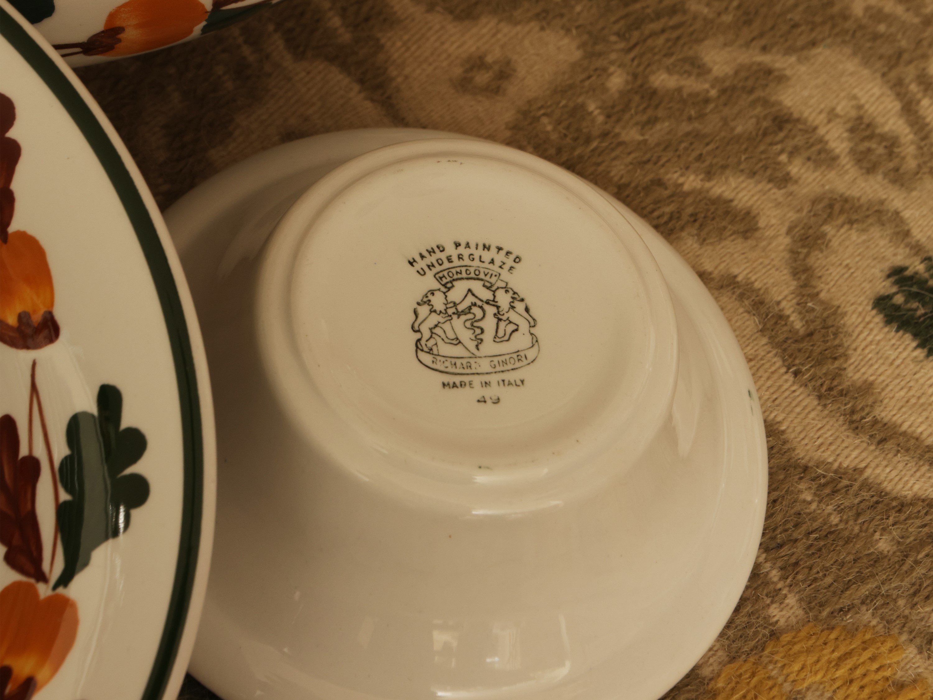 Servizio di Piatti in Ceramica, Richard Ginori Mondovì
