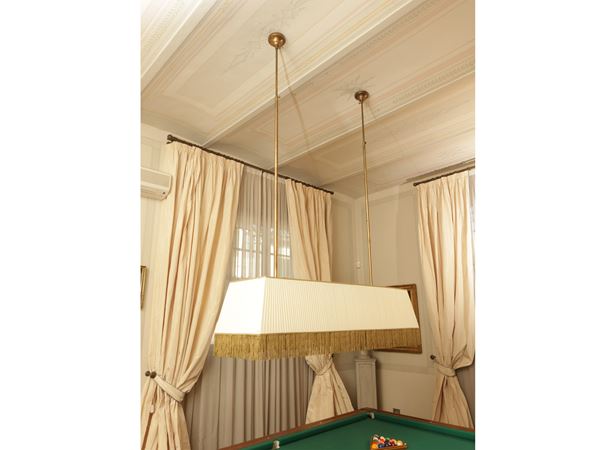 Large pool table chandelier