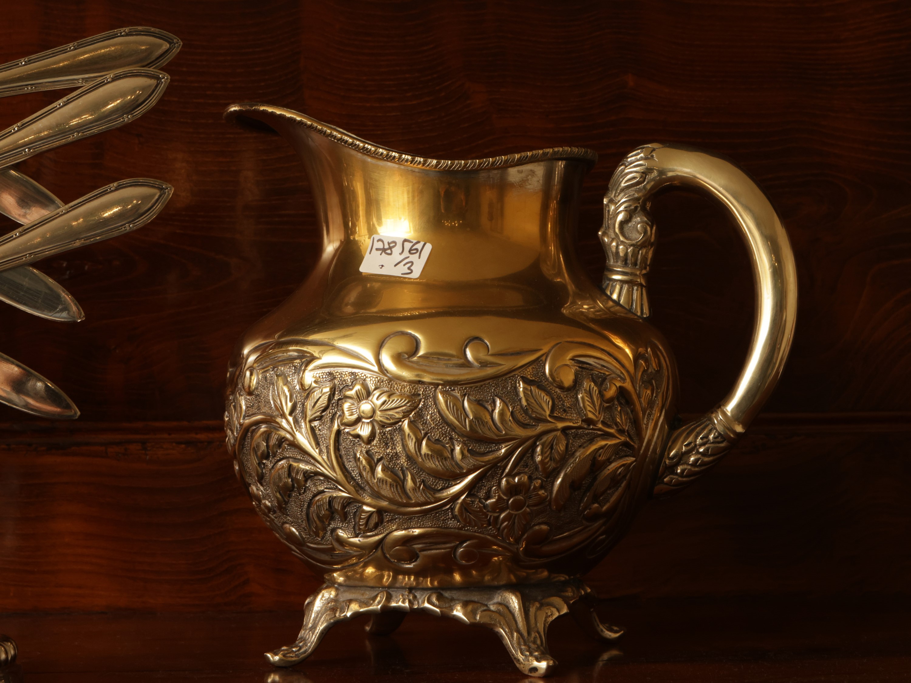 Accessori D'epoca per la Tavola del Brunch in Metallo Argentato
