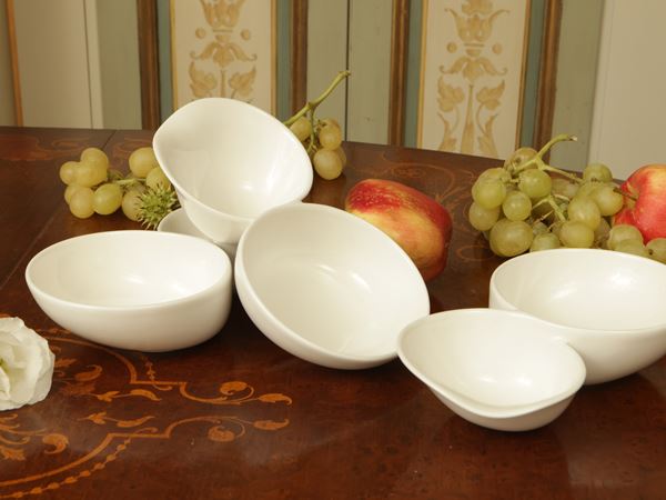 Series of twelve porcelain aperitif bowls, Villeroy & Boch