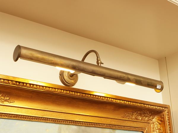 Pair of brass wall lights