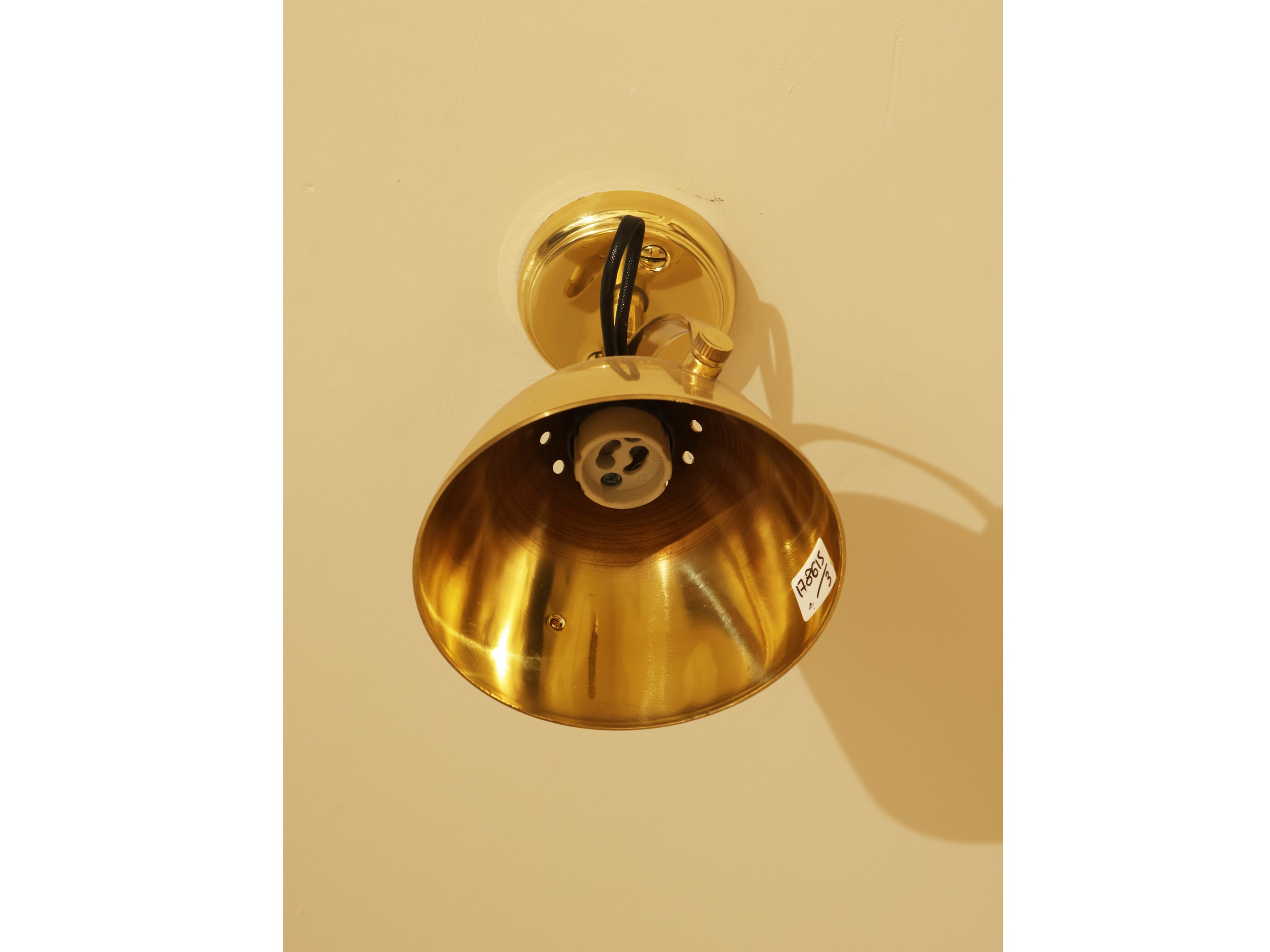 Serie di Tre Applique in Ottone
