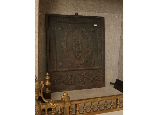 Cast iron fireplace plaque  - Auction A Dwelling in Prato - Maison Bibelot - Casa d'Aste Firenze - Milano