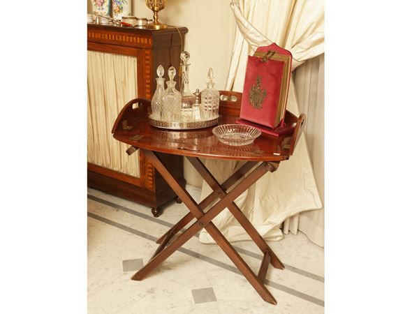 Mahogany boat tray table
