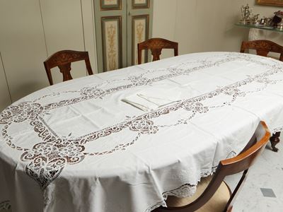 Tovaglia in Cotone Bianco