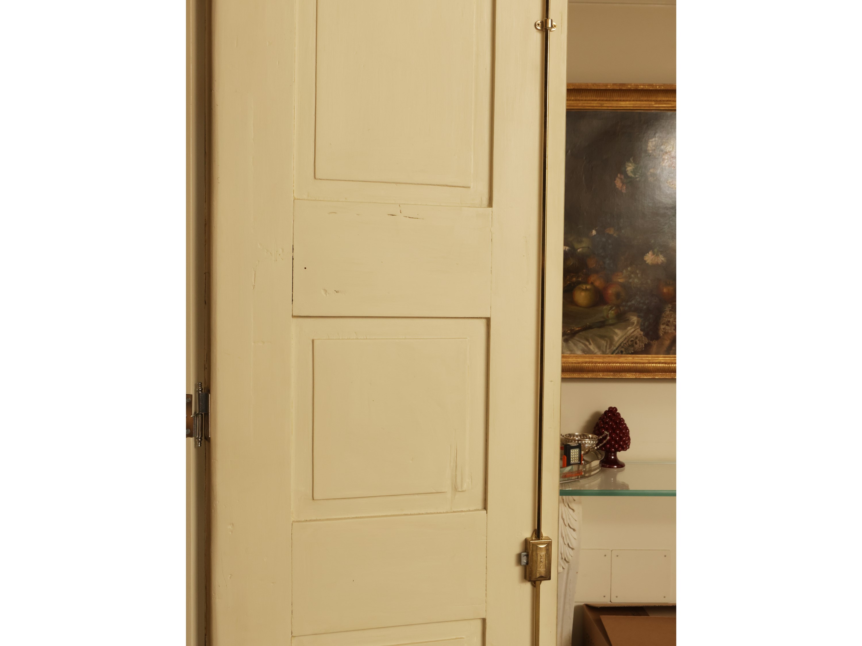 Coppia di Ante in Legno Laccato e Dorato