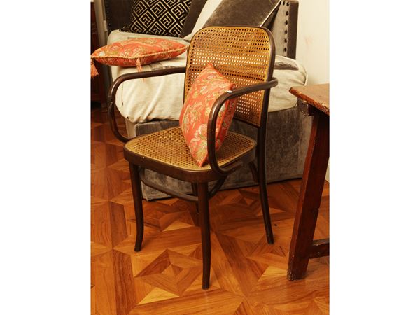 Bent beech armchair