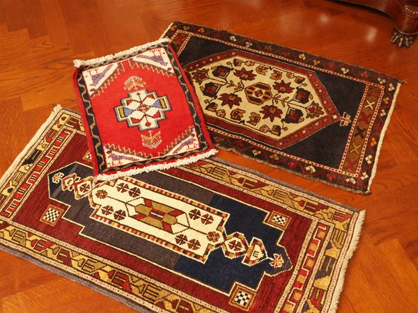 Three small Caucasian rugs
