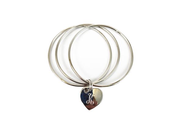Three circle rigid bracelet in silver  - Auction Vintage Mania - Fall selection - Maison Bibelot - Casa d'Aste Firenze - Milano
