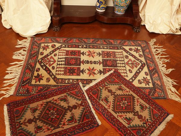 Three Caucasian bedroom rugs