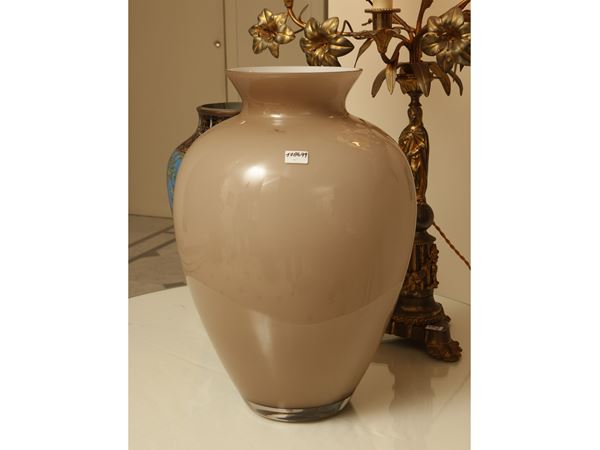 Large jacketed glass vase, Onlylux