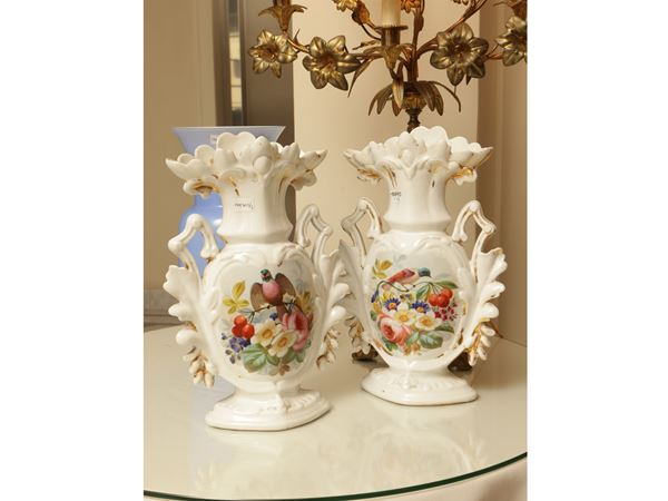 Pair of porcelain vases
