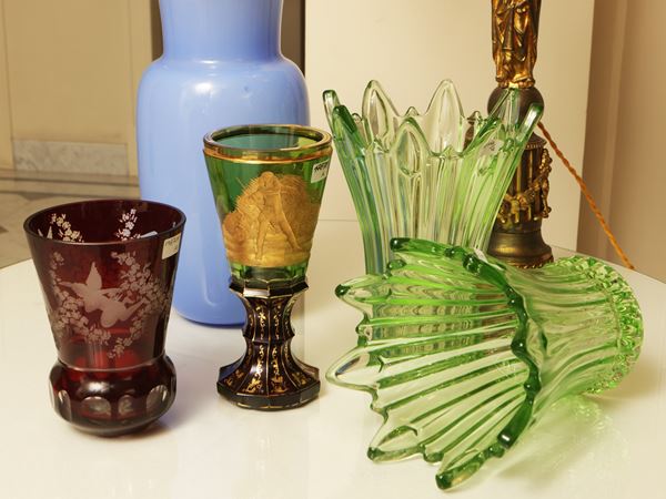 Vintage curiosities in glass and crystal
