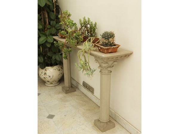Console ornamentale in pietra serena