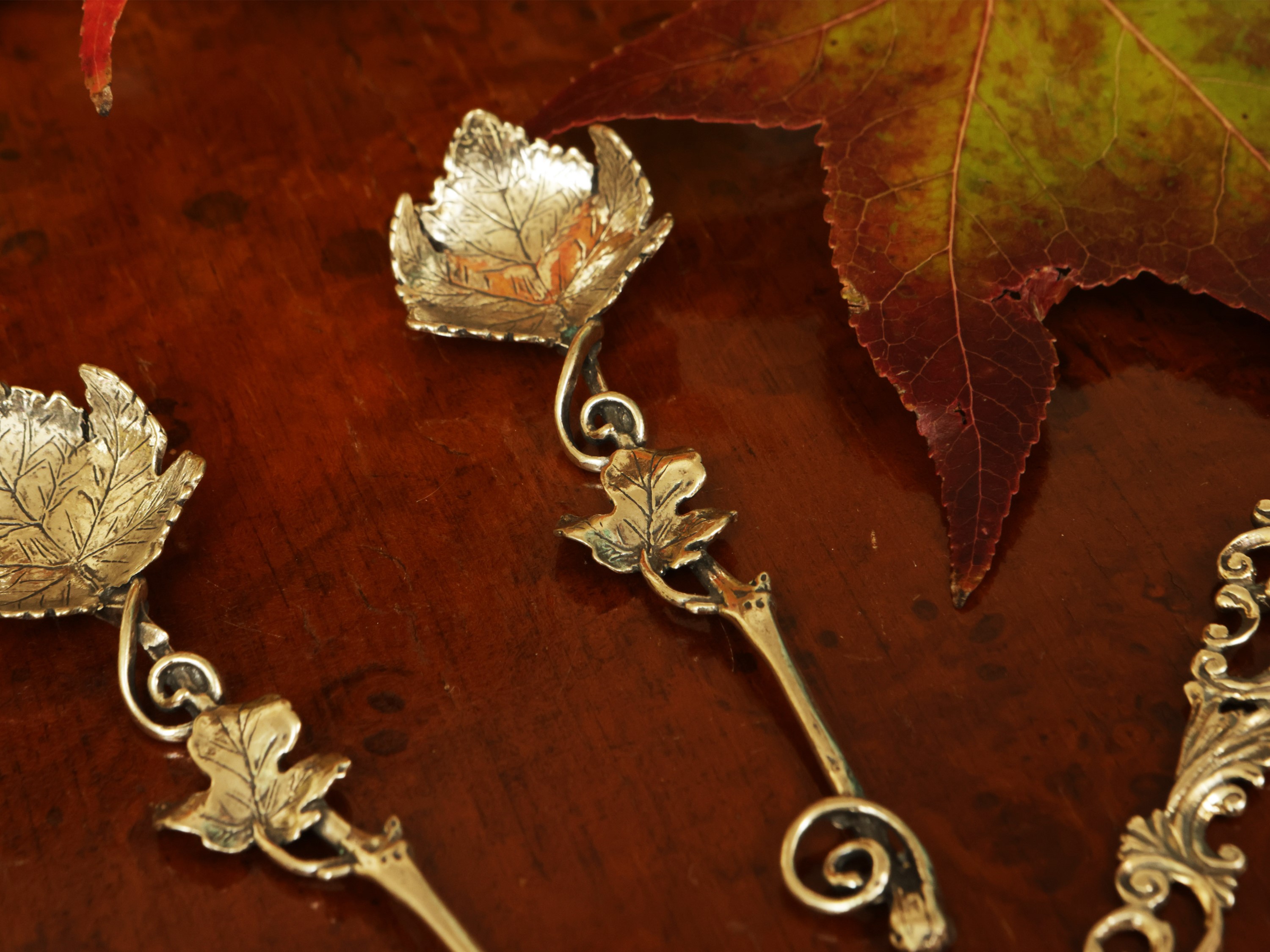 Set di posate da dolce in argento