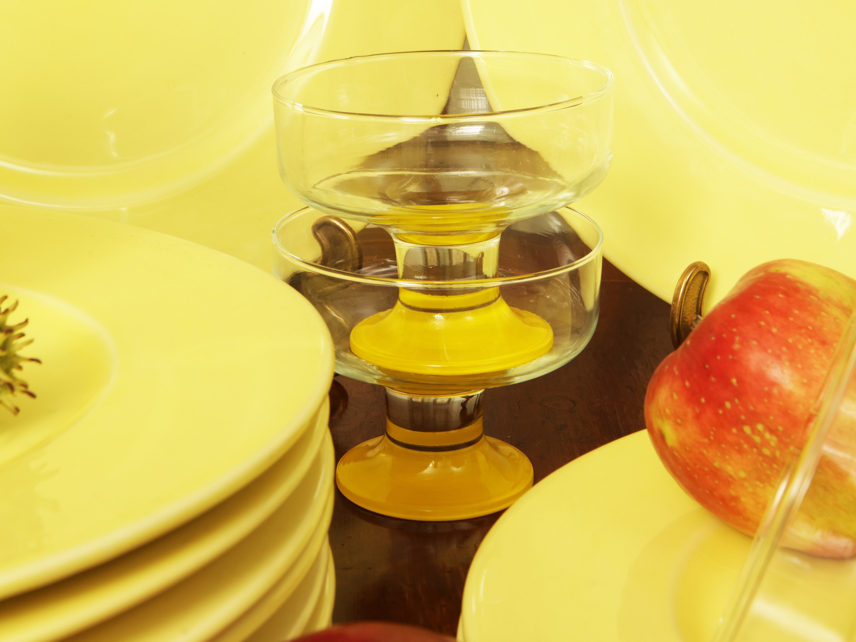 Serie di Dieci Sottopiatti in Ceramica