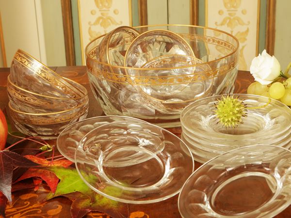 Blown glass fruit salad set, Carlo Moretti