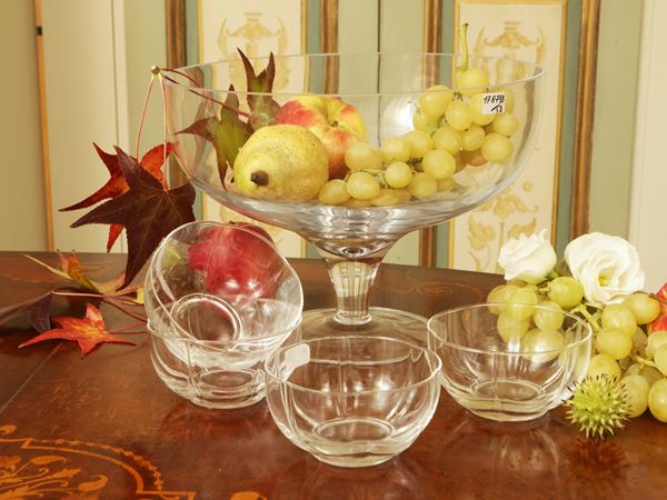 Series of twelve glass dessert cups