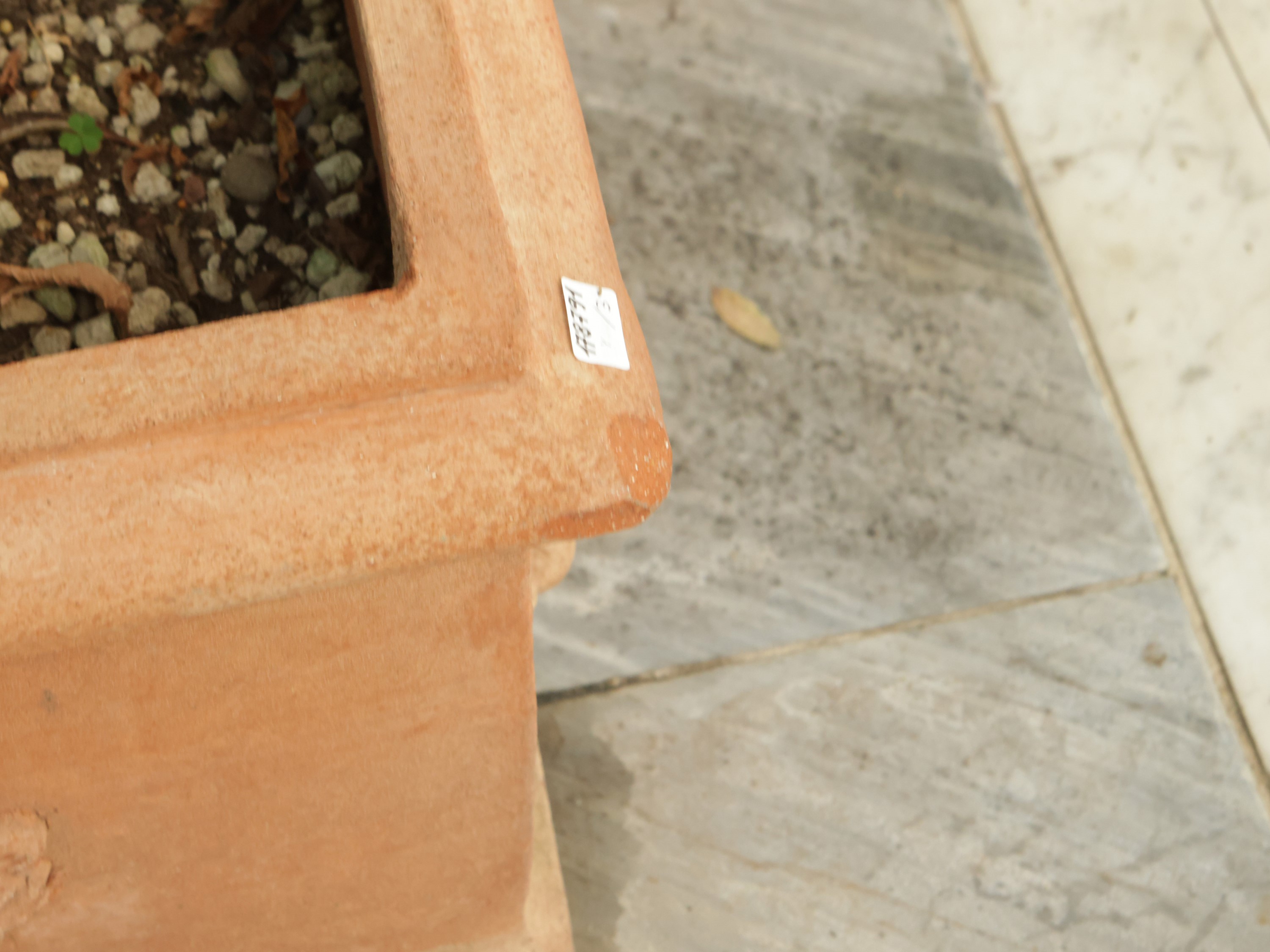 Serie di Tre Grando Vasi a Cassetta in Terracotta, Archeo Impruneta