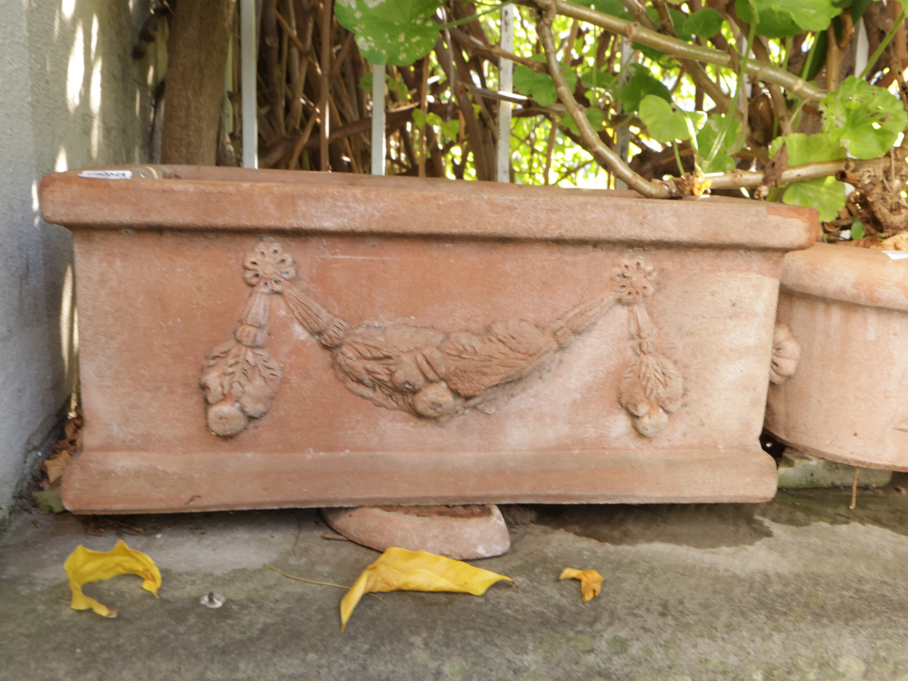 Tre Vasi a Cassetta in Terracotta
