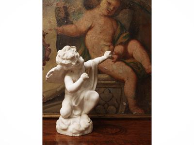 Cupido in Marmo Bianco