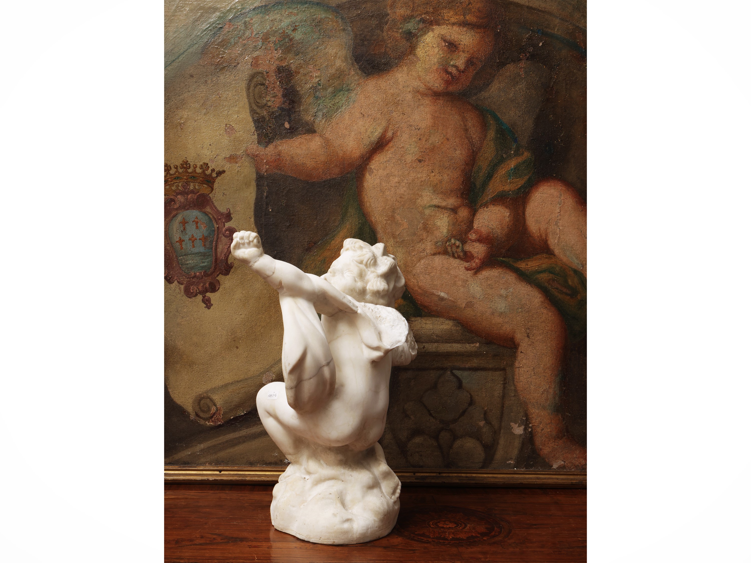 Cupido in Marmo Bianco