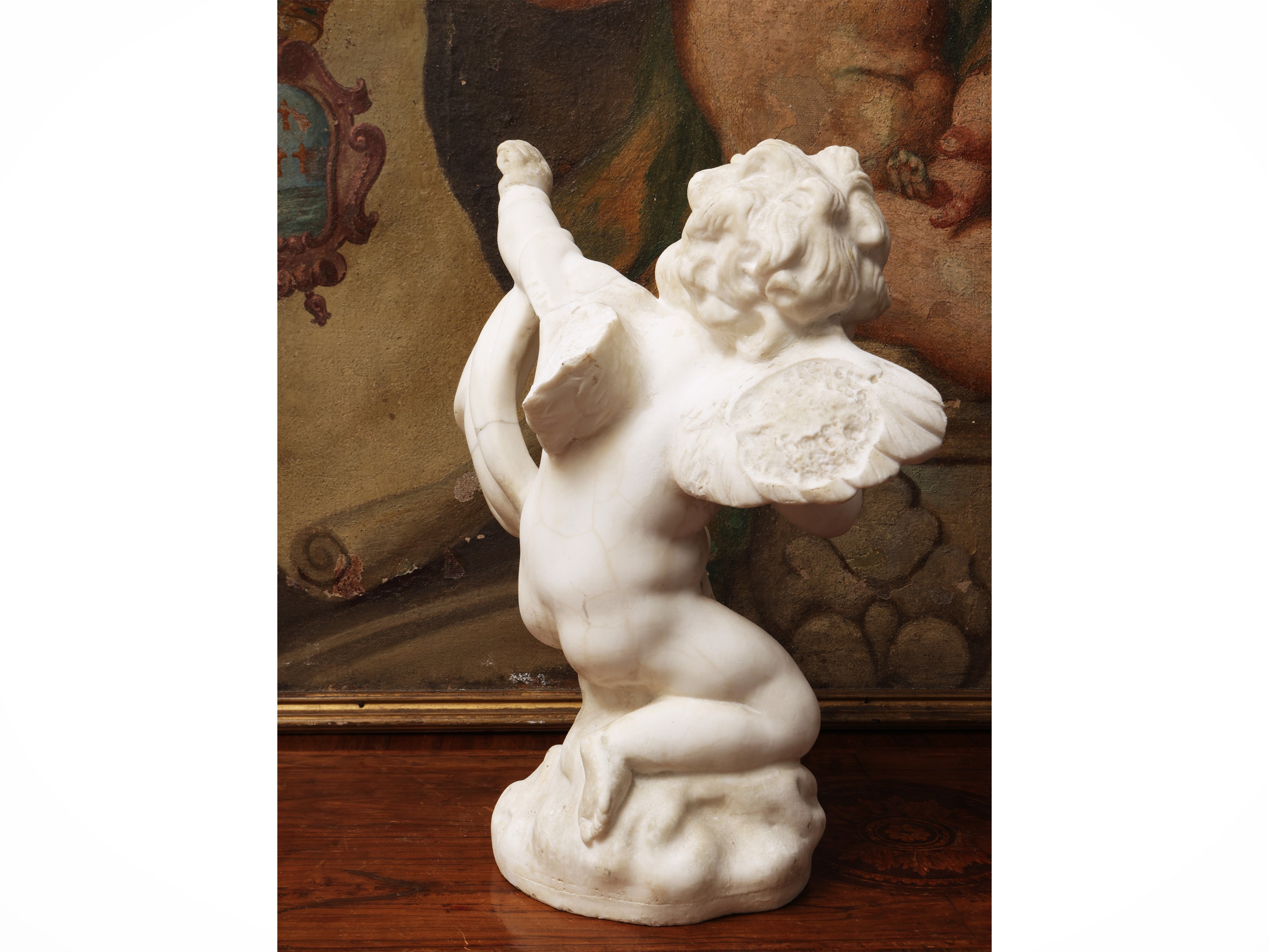 Cupido in Marmo Bianco