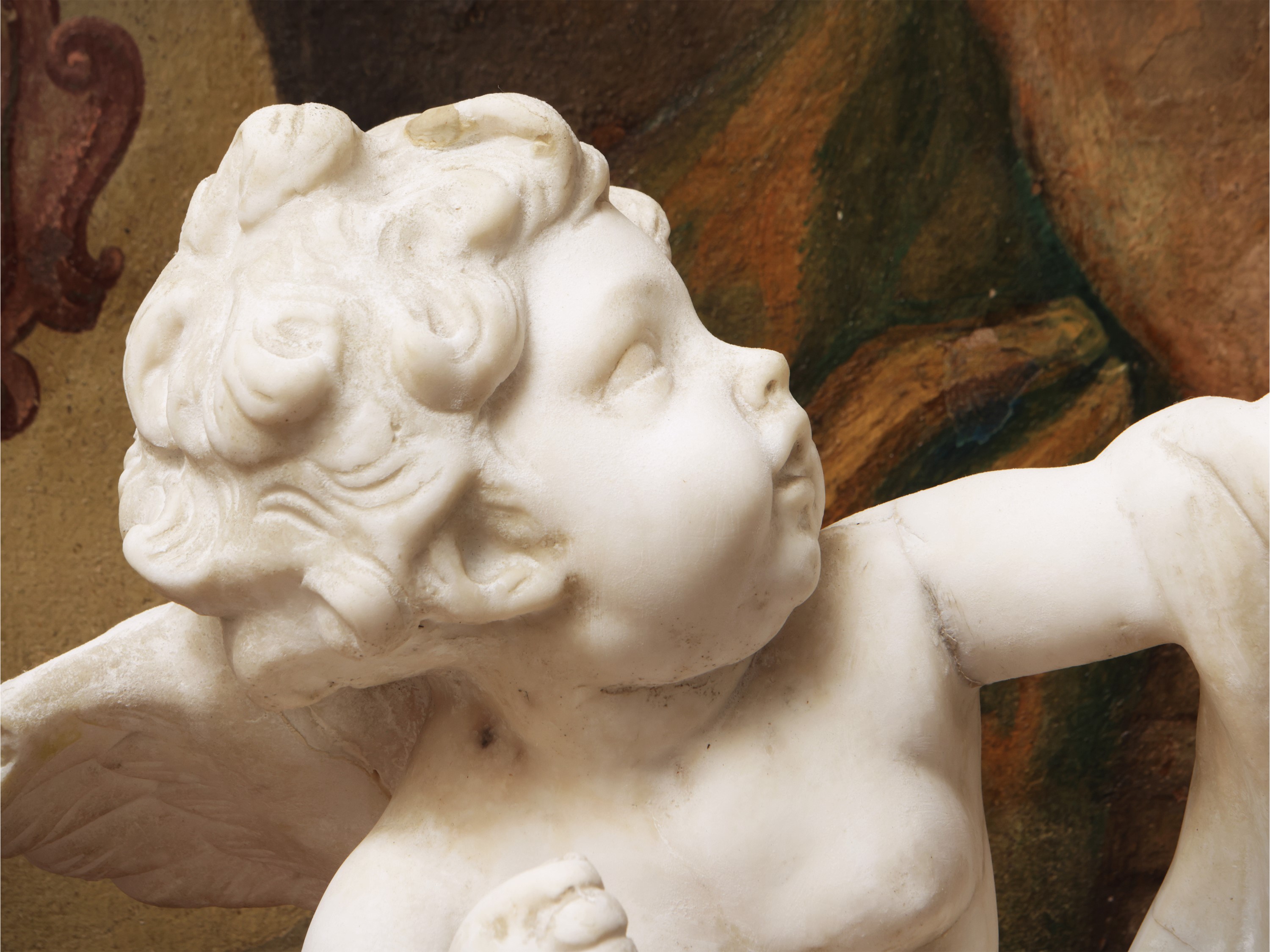 Cupido in Marmo Bianco