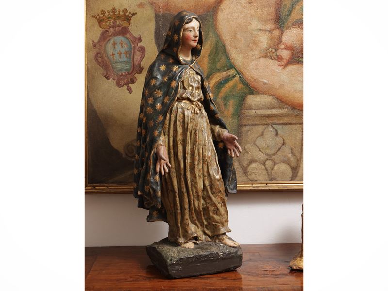 Scuola Spagnola del XVIII Secolo - Madonna di Guadalupe