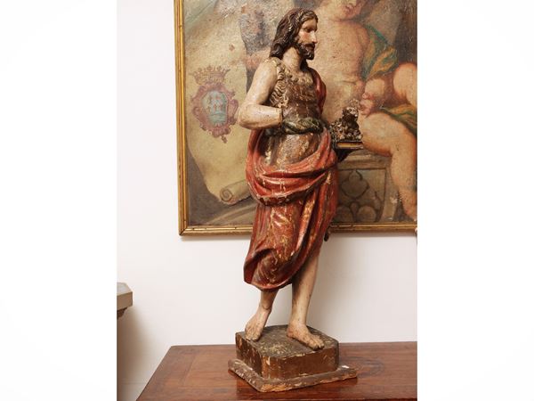 Scuola dell'Italia centrale del XVIII secolo - Saint John the Baptist with Agnus Dei