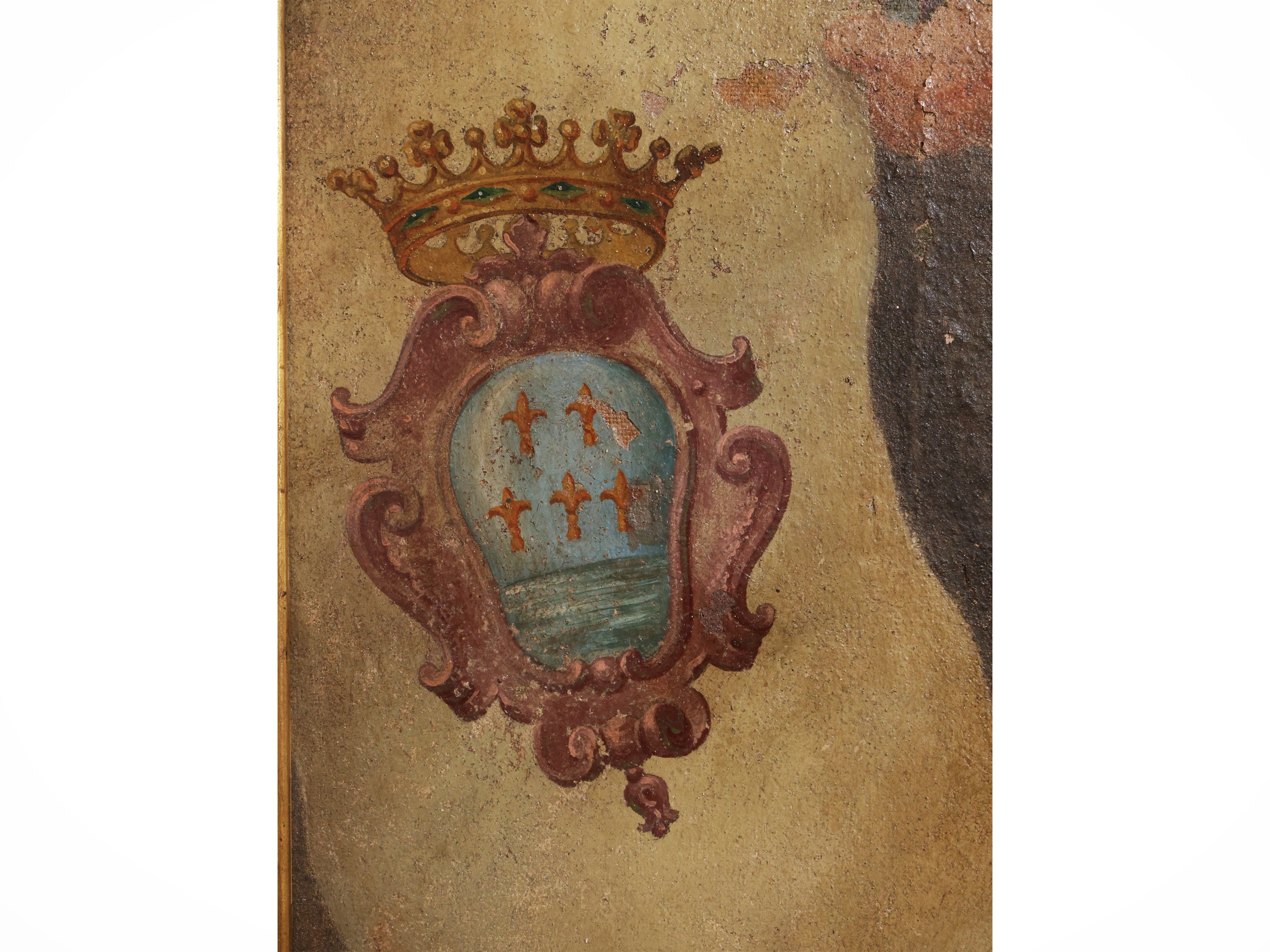 Scuola Dell'italia Centrale del XVII Secolo - Putto con Stemma Gentilizio
