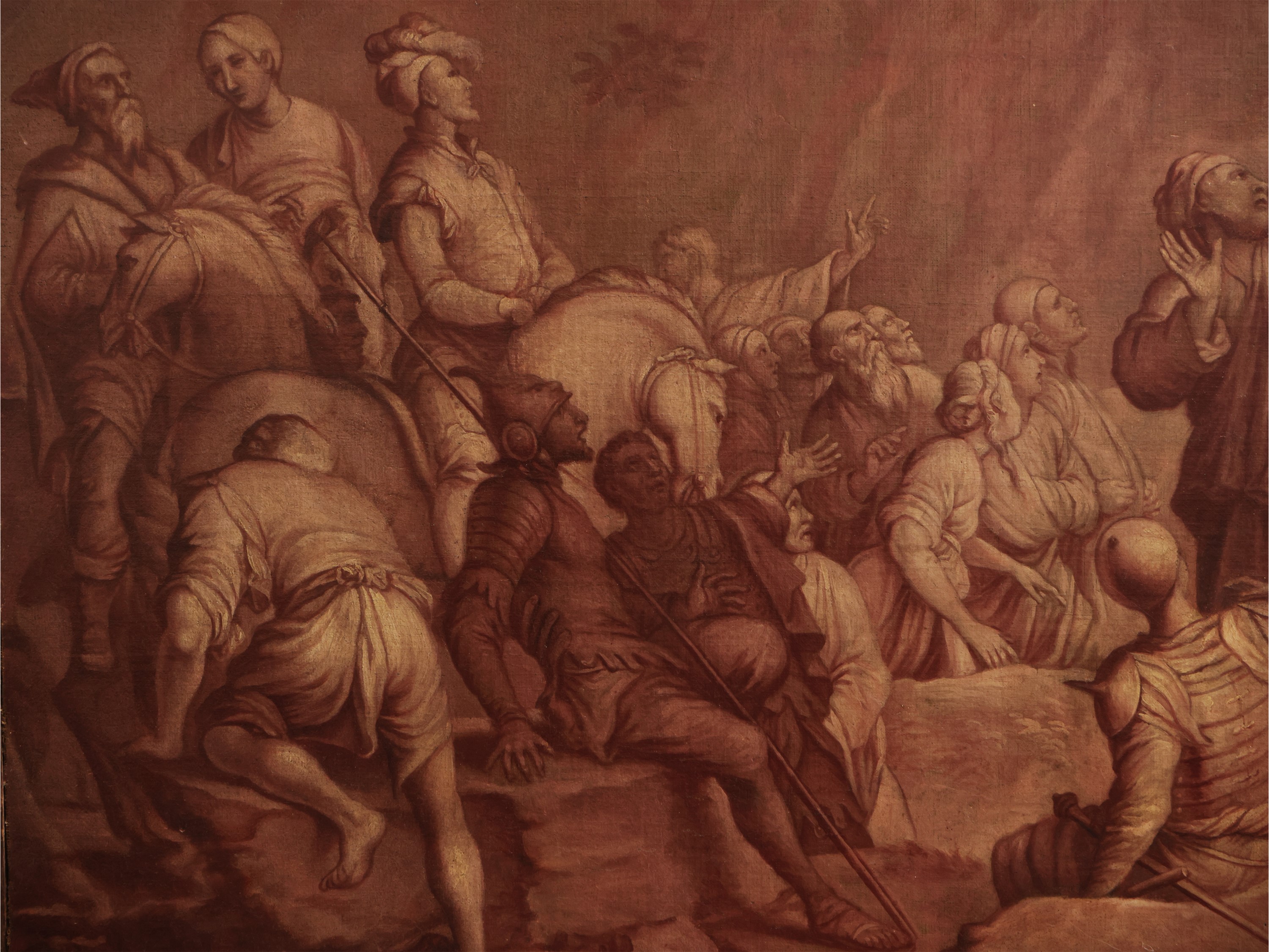 Scuola Emiliana del XVIII Secolo - Dar da Mangiare agli Affamati e da Bere agli Assettati