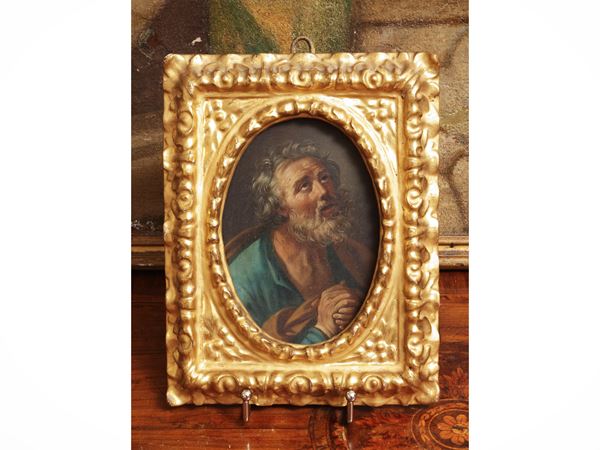 Seguace di Guido Reni del XVIII secolo - Saint Peter in prayer