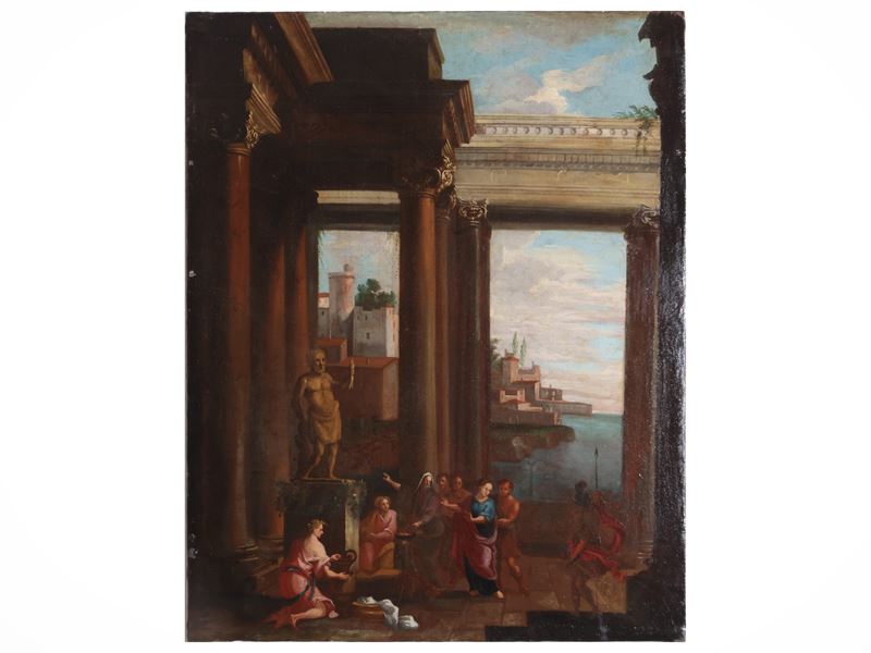 Capriccio Architettonico con Scena Classica