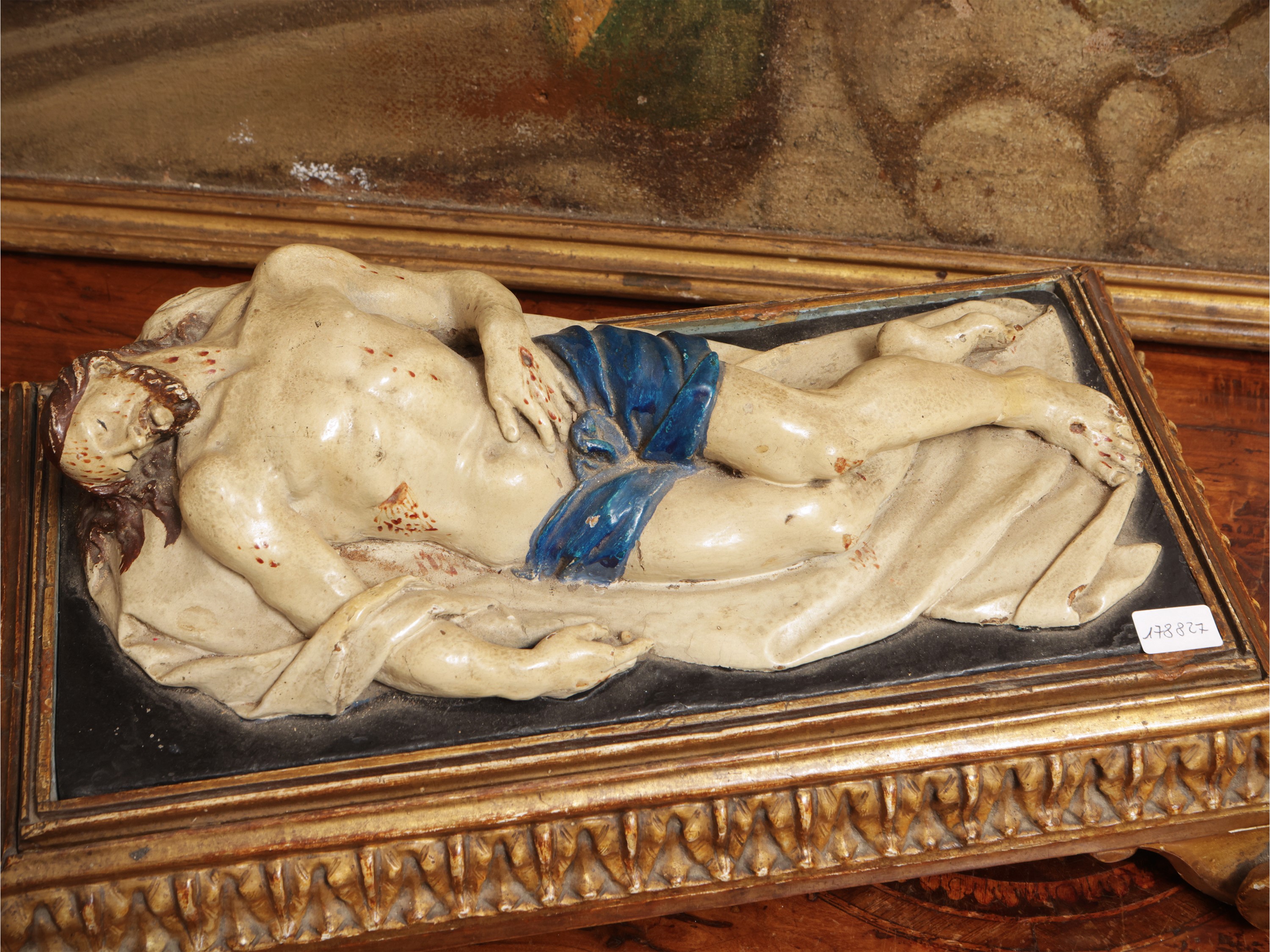 Scuola Toscana del XVIII Secolo - Cristo deposto, scultura in terracotta policroma