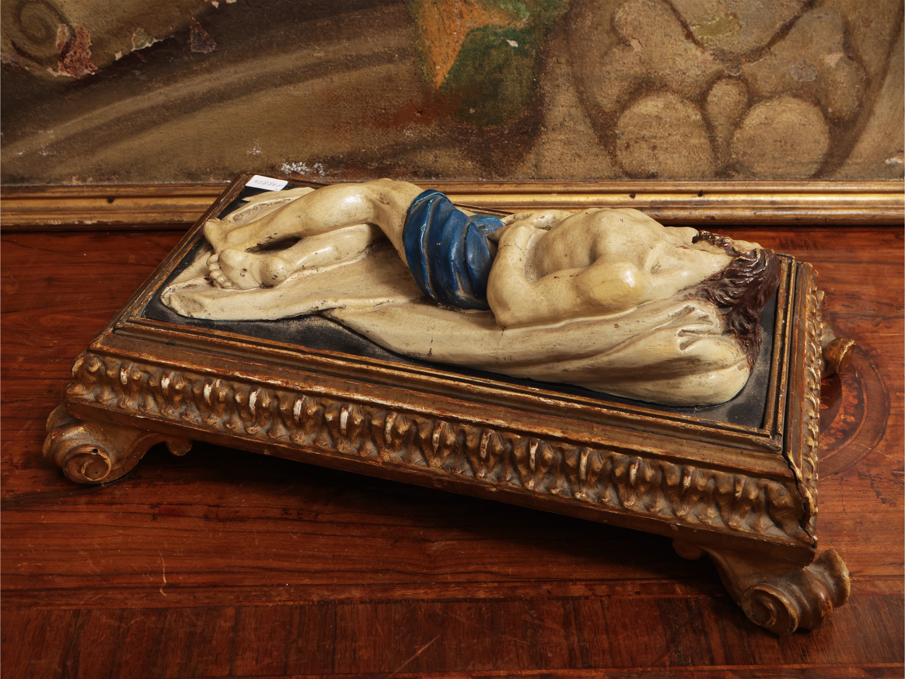 Scuola Toscana del XVIII Secolo - Cristo deposto, scultura in terracotta policroma