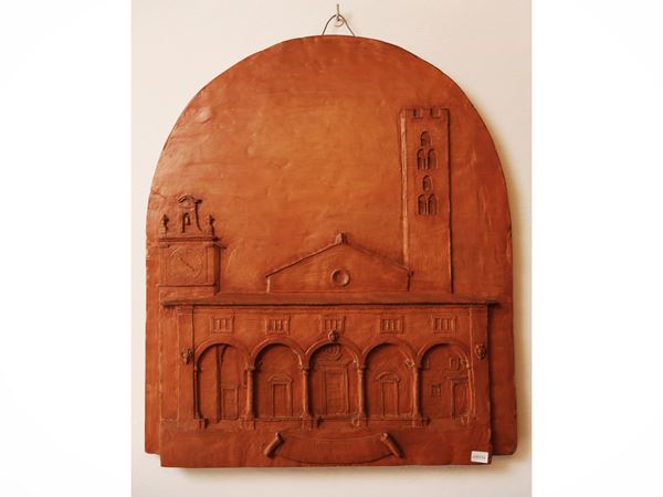 Bas -relief of the basilica of Impruneta  - Auction Christmas Auction - Maison Bibelot - Casa d'Aste Firenze - Milano